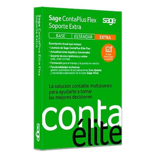Sage Contaplus Elite Flex Soporte Extra Caja